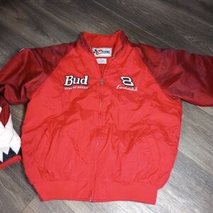 Dale Earnhardt Jr NASCAR Budweiser Chase Authentics Bud Racing Jacket VTG Coat M